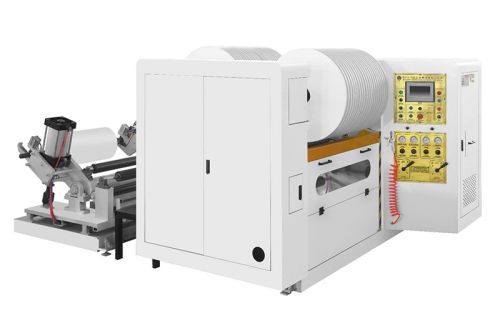 Machine de refendage et de rembobinage à grande vitesse